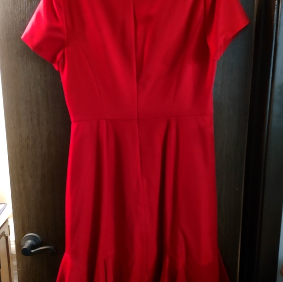 Talbot's Italian Flannel Red Dress - Picture 5 of 9